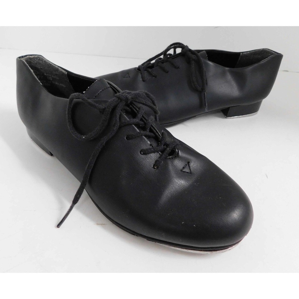 Capezio Teletone Tap‎ Leather Shoes Black 5 M